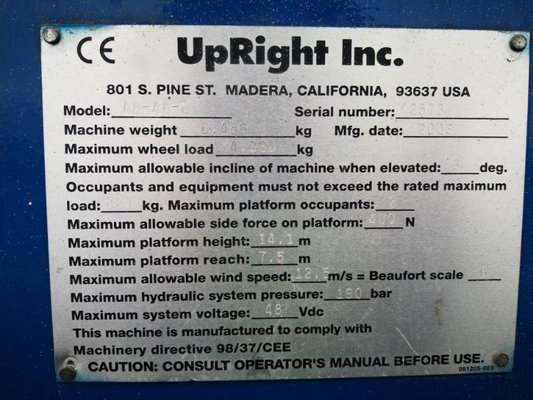 Nacelle articulée Upright AB46E