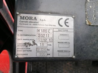 Chariot élévateur frontal 4 roues Mora M180C