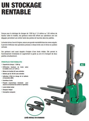 Gerbeur accompagnant Mitsubishi MSB12LES