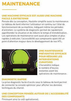 Chariot élévateur télescopique Haulotte HTL 3207
