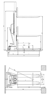 Transpalette manuel Pramac GS BASIC 2.2T - 22S4 CBV 1150X525 