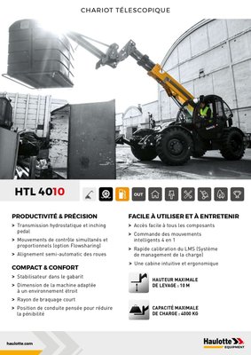 Chariot élévateur télescopique Haulotte HTL4010