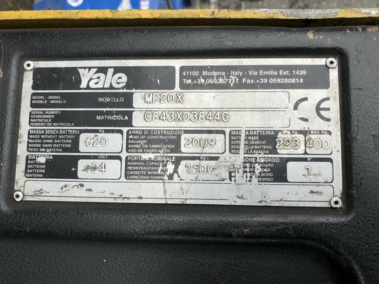 Transpalette électrique Yale MP20X BOB