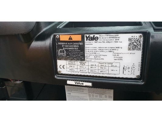 Chariot élévateur électrique Yale ERP30VL