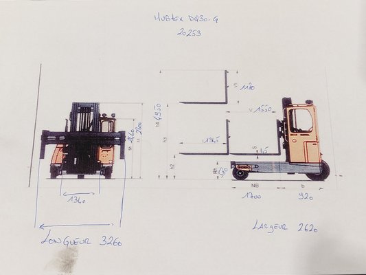Chariot élévateur latéral Hubtex DQ30-G