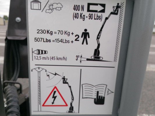Nacelle articulée Hangcha GTHZ170C