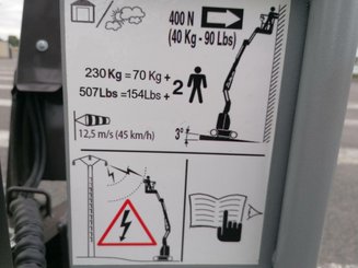 Nacelle articulée Hangcha GTHZ170C
