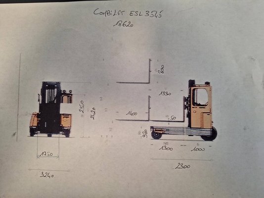 Chariot élévateur latéral multidirectionnel Combilift ESL3545