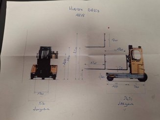 Chariot élévateur latéral multidirectionnel Hubtex DQ45D