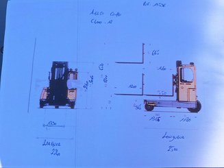 Chariot élévateur latéral multidirectionnel AMLIFT COMBI C4000-12