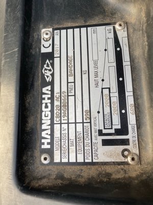 Transpalette électrique Hangcha CBD20-AC1