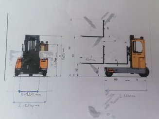 Chariot élévateur latéral multidirectionnel AMLIFT C40-12/55