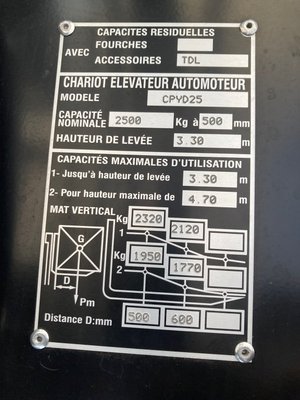 Chariot élévateur gaz Hangcha XF25G