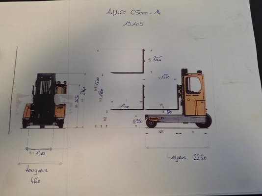 Chariot élévateur latéral AMLIFT C5000-14